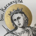 Św. Katarzyna – grafika art print w oprawie – zdjęcie 3