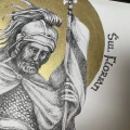 Św. Florian. Grafika w oprawie. ORYGINAŁ – zdjęcie 2