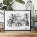 Dworek Fr. Chopina – grafika art print w oprawie