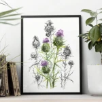 Osty. Grafika art. print w oprawie.