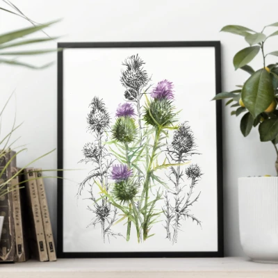 Osty. Grafika art. print w oprawie.